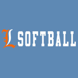 Lady Lakers Softball Orange - White Front Design LL4 on a Port & Company® - Core Fleece Crewneck Sweatshirt Design
