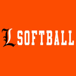 Lady Lakers Softball Black - White Front Design LL4 on a Nike® - Dri FIT Cotton/Poly Tee Design