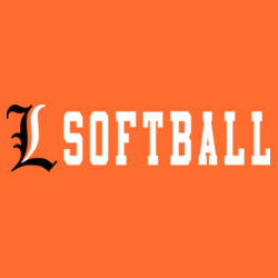Lady Lakers Softball Black - White Front Design LL4 on a Port & Company® - Long Sleeve Core Cotton Tee Design
