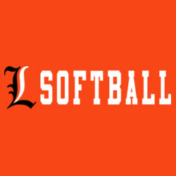 Lady Lakers Softball Black - White Front Chest Design LL4 on a Port & Company® - Youth Long Sleeve Core Cotton Tee Design