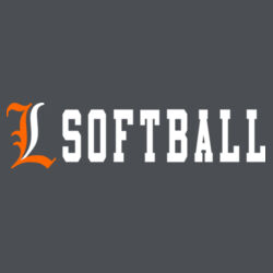 Lady Lakers Softball Orange - White Front Design LL4 on a Port & Company® - Youth Long Sleeve Core Cotton Tee Design