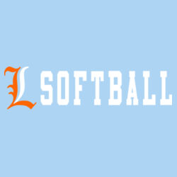 Lady Lakers Softball Orange - White Front Design LL4 on a Port & Company® - Core Cotton Tee Design