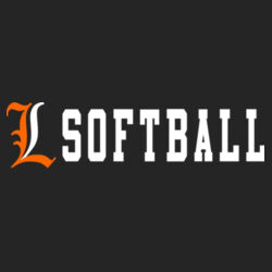 Lady Lakers Softball Orange - White Front Design LL4 on a Port & Company® - Long Sleeve Core Cotton Tee Design