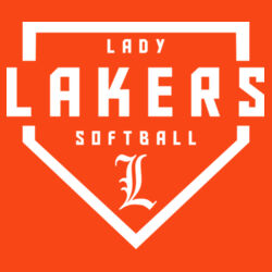 Lady Lakers Softball White Front Design LL1 on a Port & Company® - Youth Long Sleeve Core Cotton Tee Design
