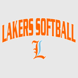 Lakers Softball Orange - Blue Front Design LS1 on a Nike® - Youth Swoosh Sleeve rLegend Tee Design