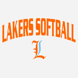 Lakers Softball Orange - Blue Front Design LS1 on a Port & Company® - Performance Tee Design