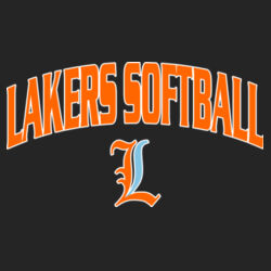 Lakers Softball Orange - Blue Front Design LS1 on a Port & Company® - Core Fleece Crewneck Sweatshir Design