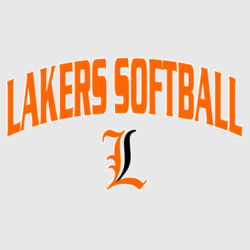 Lakers Softball Orange - Black Front Design LS1 on a Nike® - Youth Swoosh Sleeve rLegend Tee Design
