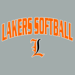 Lakers Softball Orange - Black Front Design LS1 on a Port & Company® - Youth Long Sleeve Core Cotton Tee Design