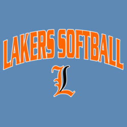 Lakers Softball Orange - Black Front Design LS1 on a Port & Company® - Core Cotton Tee Design