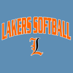 Lakers Softball Orange - Black Front Design LS1 on a Sport-Tek® - PosiCharge ® Competitor Tee Design