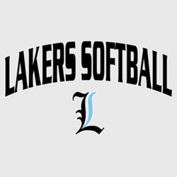 Lakers Softball Black - Blue Front Design LS1 on a Nike® - Dri FIT Cotton/Poly Tee Design
