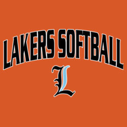 Lakers Softball Black - Blue Front Design LS1 on a Port & Company® - Performance Tee Design