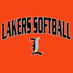 Lakers Softball Black - Blue Front Design LS1 on a Port & Company® - Core Cotton Tee Design