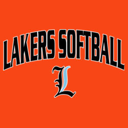 Lakers Softball Black - Blue Front Design LS1 on a Port & Company® - Long Sleeve Core Cotton Tee Design