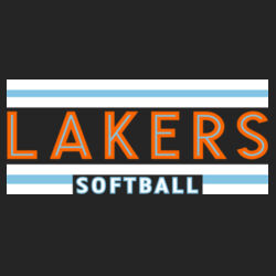 Lakers Softball Orange - Blue Front Design LS2 on a Port & Company® - Core Cotton Tee Design