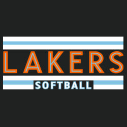 Lakers Softball Orange - Blue Front Design LS2 on a Sport-Tek® - Youth PosiCharge ® Competitor Tee Design