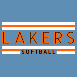 Lakers Softball Orange - Black Front Design LS2 on a Sport-Tek® - Youth PosiCharge ® Competitor Tee Design