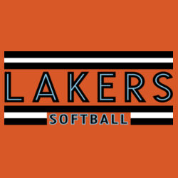 Lakers Softball Black - Blue Front Design LS2 on a Port & Company® - Youth Performance Tee Design