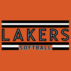 Lakers Softball Black - Blue Front Design LS2 on a Port & Company® - Performance Tee Design