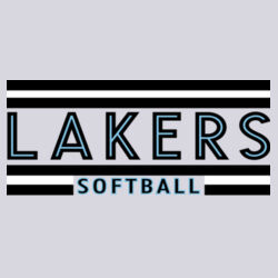 Lakers Softball Black - Blue Front Design LS2 on a Port & Company® - Youth Core Fleece Crewneck Sweatshirt Design