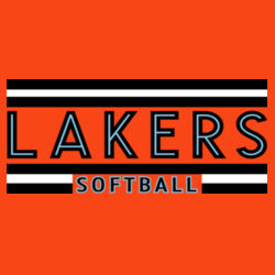 Lakers Softball Black - Blue Front Design LS2 on a Port & Company® - Core Cotton Tee Design