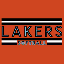 Lakers Softball Black - Blue Front Design LS2 on a Sport-Tek® - PosiCharge ® Competitor Tee Design