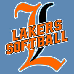 Lakers Softball Orange - Black Front Design LS3 on a Port & Company®  - Performance Tee Design