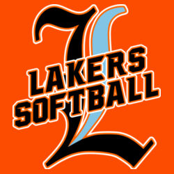 Lakers Softball Black - Blue Front Design LS3 on a Nike®  - Dri FIT Cotton/Poly Tee Design