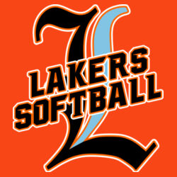 Lakers Softball Black - Blue Front Design LS3 on a Port & Company®  - Core Cotton Tee Design