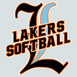Lakers Softball Black - Blue Front Design LS3 on a Sport-Tek®  - Youth PosiCharge ® Competitor Tee Design