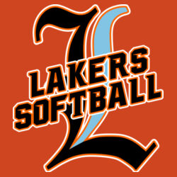 Lakers Softball Black - Blue Front Design LS3 on a Sport-Tek®  - PosiCharge ® Competitor Tee Design
