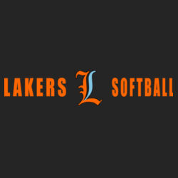 Lakers Softball Orange - Blue Front Design LS4 on a Port & Company®  - Youth Performance Tee Design