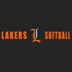 Lakers Softball Orange - Blue Front Design LS4 on a Port & Company®  - Core Cotton Tee Design