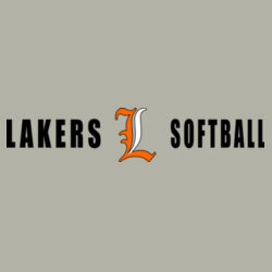 Lakers Softball Orange - White Front Design LS4 on a Nike®  - Club Fleece Sleeve Swoosh Pullover Hoodie Design