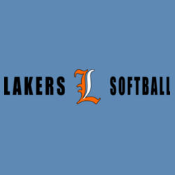 Lakers Softball Orange - White Front Design LS4 on a Port & Company®  - Youth Performance Tee Design