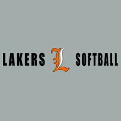 Lakers Softball Orange - White Front Design LS4 on a Port & Company®  - Youth Long Sleeve Core Cotton Tee Design