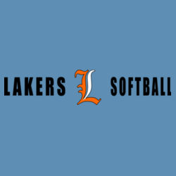 Lakers Softball Orange - White Front Design LS4 on a Sport-Tek®  - PosiCharge ® Competitor Tee Design