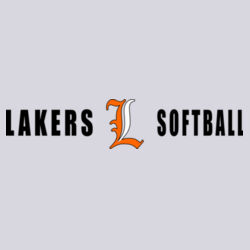 Lakers Softball Orange - White Front Design LS4 on a Port & Company®  - Long Sleeve Core Cotton Tee Design