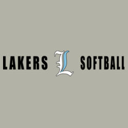 Lakers Softball White - Blue Front Design LS4 on a Nike® - Club Fleece Sleeve Swoosh Pullover Hoodie Design
