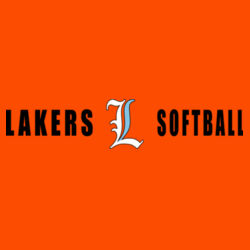 Lakers Softball White - Blue Front Design LS4 on a Nike® - Dri FIT Cotton/Poly Tee Design