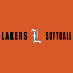 Lakers Softball White - Blue Front Design LS4 on a Port & Company® - Performance Tee Design