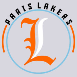 Paris Lakers Orange - White Front Design L4 on a Port & Company®  - Core Fleece Crewneck Sweatshirt Design