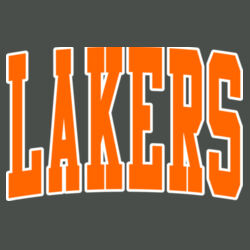 Paris Lakers Orange Front Design L5 on a Nike® - Club Fleece Sleeve Swoosh Pullover Hoodie Design