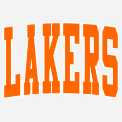 Paris Lakers Orange Front Design L5 on a Port & Company® - Youth Long Sleeve Core Cotton Tee Design