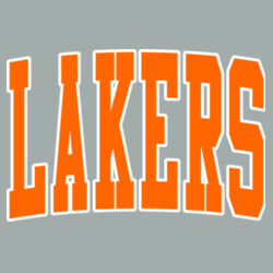 Paris Lakers Orange Front Design L5 on a Port & Company® - Youth Core Fleece Crewneck Sweatshirt Design