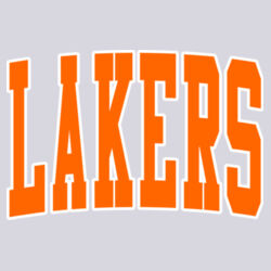 Paris Lakers Orange Front Design L5 on a Port & Company® - Long Sleeve Core Cotton Tee Design