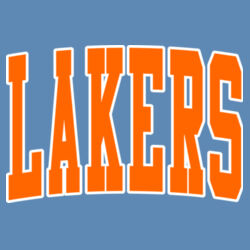 Paris Lakers Orange Front Design L5 on a Port & Company® - Core Fleece Crewneck Sweatshirt Design