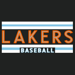 Lakers Baseball Orange - Blue Front Design LB1 on a Sport-Tek®  - Youth PosiCharge ® Competitor Tee Design