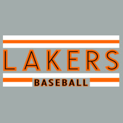 Lakers Baseball Orange - Black Front Design LB1 on a Port & Company® - Youth Core Cotton Tee Design